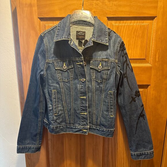 Lucky Brand Embroidered Denim Jacket (size S) - Picture 1 of 3